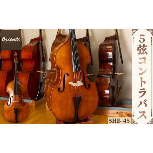 ふるさと納税 楽器 京都府 宇治市 5弦 コントラバス 5HB-45 uj-BM002-F ヒガシ絃楽器製作所の画像