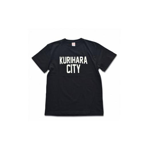 ふるさと納税 宮城県 栗原市 KURIHARA CITY Tシャツ / ブラック(Lサイズ) Lサイズ