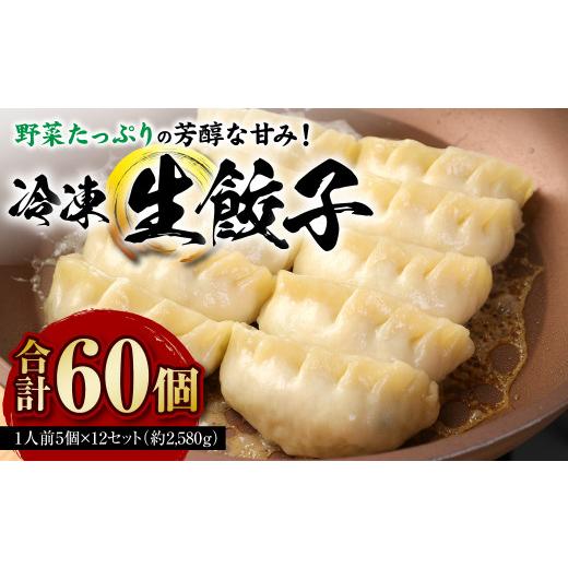 ふるさと納税 惣菜・レトルト 冷凍 東京都 武蔵野市 冷凍生餃子（1人前5個）×12セット ／ ぎょうざ ギョーザ 手作り ヘルシー 東京都_1