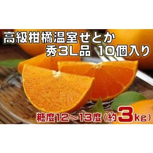 ふるさと納税 みかん・柑橘類 高知県 黒潮町 高級 柑橘 温室 せとか 秀品 3L 品 10個入り 約3kg みかん 蜜柑 ミカン 果物 フルーツ 柑橘類 国産 期間限定 季節…