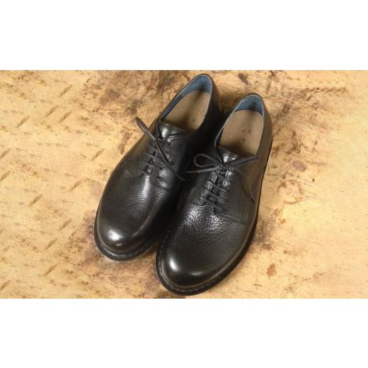 ふるさと納税 ファッション 靴 千葉県 松戸市 BL038 ももはら靴工房 木型から作るオーダーシューズ紐靴(外羽根)黒 黒