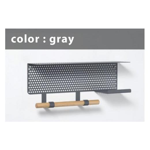 ふるさと納税 雑貨・日用品 インテリア 岐阜県 大垣市 WALL HANGER(壁付け用小物置き) カラー:サテングレー カラー:サテングレー