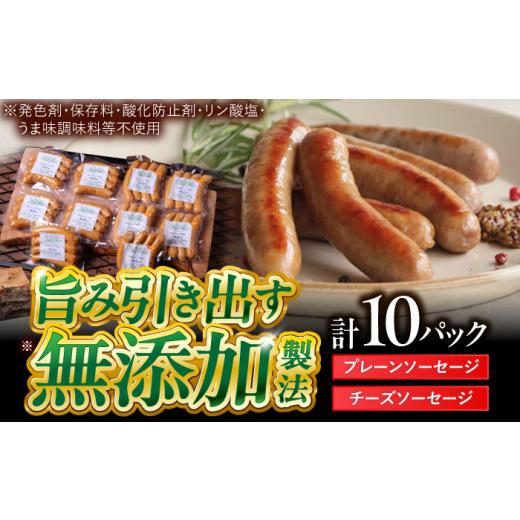 ふるさと納税 肉 ソーセージ 岐阜県 瑞浪市 ＼感謝祭実施中/ 9/1〜9/10まで 中山道ハム プレーンソーセージ × チーズソーセージ 計10パック 小分け 冷凍 …