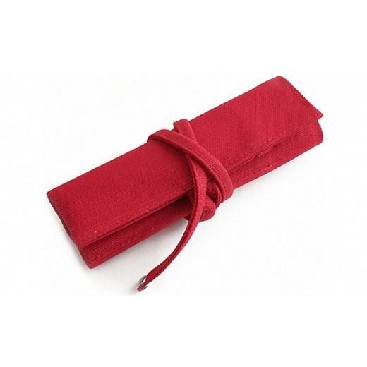 ふるさと納税 文房具・玩具 徳島県 松茂町 帆布の巻きペンケース/オープンタイプ ブラック ブラック