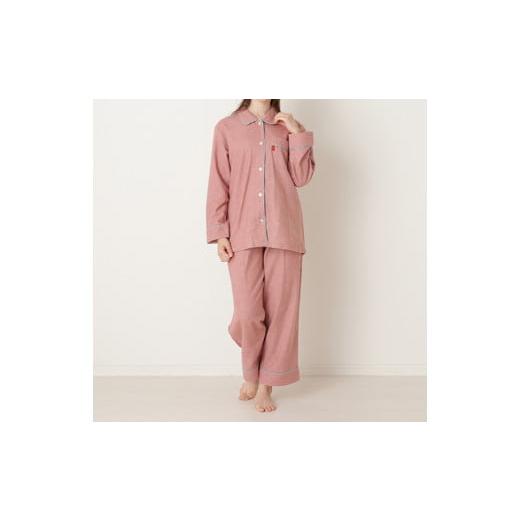 ふるさと納税 服 女 兵庫県 西脇市 37-31-PM ヤクウール無地レディスパジャマ(ピンク・Mサイズ) 播州織使用 ピンク・Mサイズ