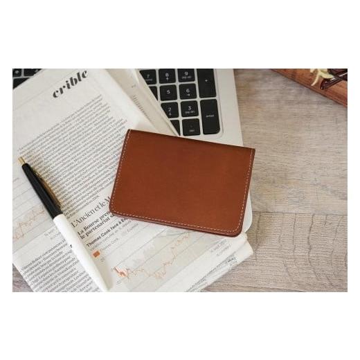 ふるさと納税 小物 兵庫県 神戸市 ダークブラウン FOOTANブランド 本革名刺入れ ダークブラウン