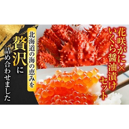 ふるさと納税 いくら 北海道 根室市 A-70027 花咲かに300g前後〜450g前後×1尾・いくら醤油漬け100g×1Pセットの画像