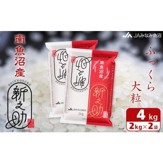 ふるさと納税 米 新潟県 南魚沼市 令和7年産＼新米/ 南魚沼産新之助 精米 2kg×2袋 精米HACCP認定工場 高品質精米 大粒 もっちり