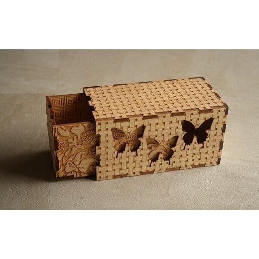 ふるさと納税 雑貨・日用品 奈良県 桜井市 AH-44. ステ木 フシ木 ダイス木 Drawer Box 猪 猪