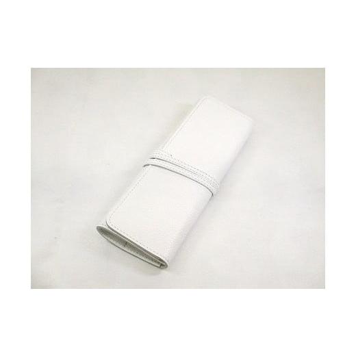 ふるさと納税 文房具・玩具 広島県 尾道市 革工房いんのしま牛革ロールペンケース(色:ホワイト) レザー 筆入れ ギフト 贈り物 プレゼント 人気 おすすめ 広島…