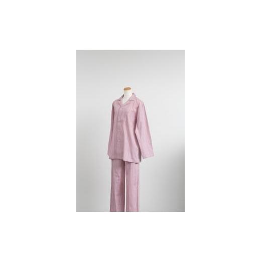 ふるさと納税 ファッション 三重県 四日市市 ストライプ楊柳パジャマ Mサイズ・ピンク Mサイズ・ピンク