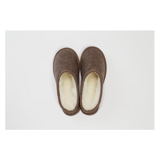 ふるさと納税 ファッション スリッパ 埼玉県 横瀬町 羊毛で暖かい「メリノン」スリッパ(ブラウン・L) 洗濯機で丸洗い可 サイズ L(23〜24cm) カラー ブラウ…