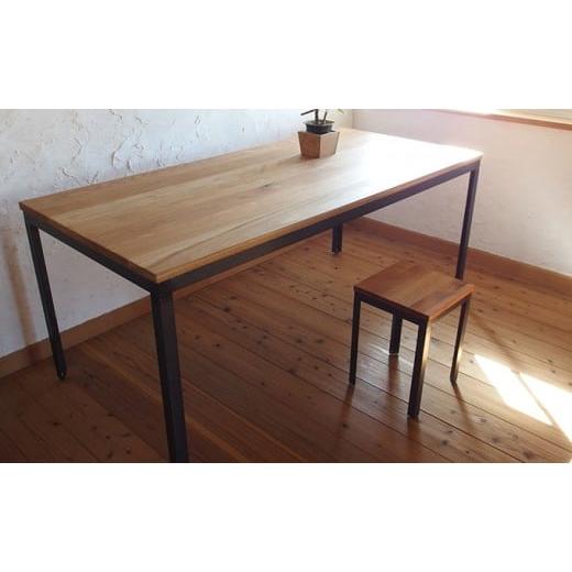 ふるさと納税 木工品・竹工品 千葉県 南房総市 アングルテーブル（アイアン家具デスク） mi0025-0009の画像