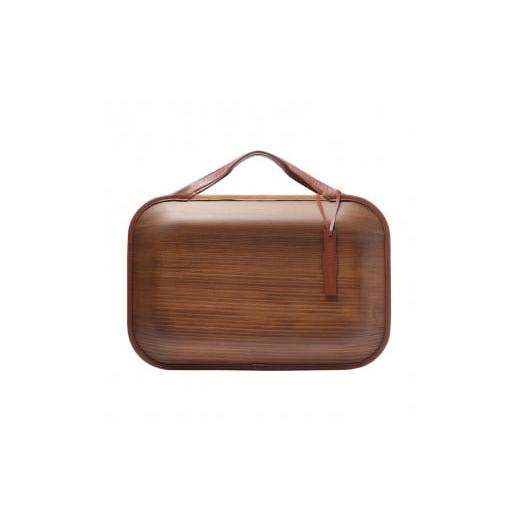 ふるさと納税 カバン 手提げ 高知県 馬路村 monacca-bag/Roots Land(ブラウン) 木製 ビジネスバッグ 個性的 カバン 鞄 B4サイズ対応 スギ 木製品 メンズ レ…