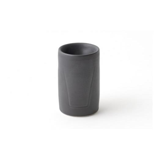 ふるさと納税 陶磁器・漆器・ガラス 福島県 浪江町 大堀相馬焼 ikkon ぐい呑み ナロー(黒釉) 黒釉