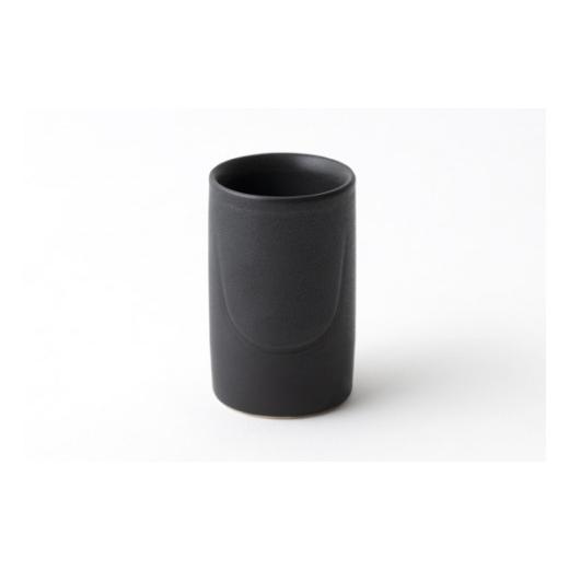 ふるさと納税 陶磁器・漆器・ガラス 福島県 浪江町 大堀相馬焼 ikkon ぐい呑み ラウンド(黒釉) 黒釉