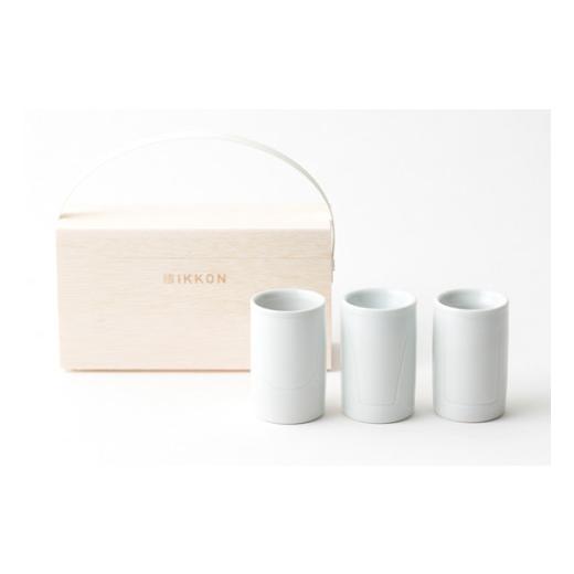 ふるさと納税 陶磁器・漆器・ガラス 福島県 浪江町 大堀相馬焼 ikkon ぐい呑みセット(白釉) 白釉