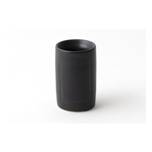 ふるさと納税 陶磁器・漆器・ガラス 福島県 浪江町 大堀相馬焼 ikkon ぐい呑み ストレート(黒釉) 黒釉