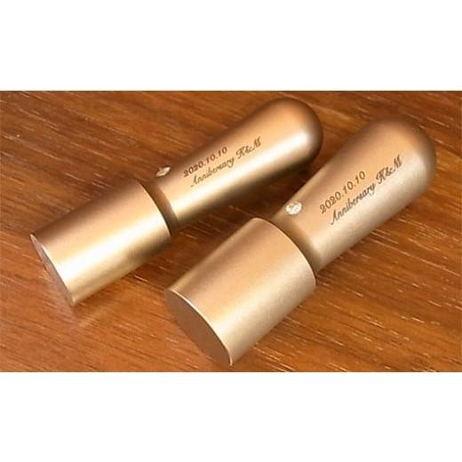 ふるさと納税 民芸品・工芸品 山梨県 市川三郷町 老舗ハンコメーカープロデュース。アニバーサリーチタンHANKO 2本セット。(天丸型15×60mm・18×60mm)記…
