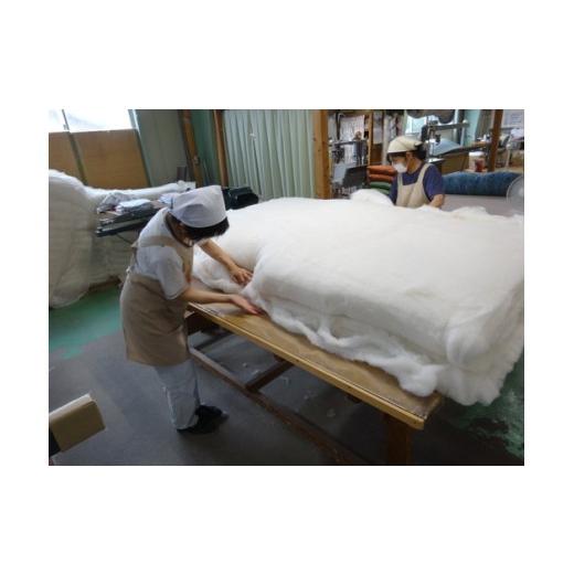 ふるさと納税 タオル・寝具 滋賀県 近江八幡市 明治6年創業　ワタセ工場直売　コットンの王様エジプト綿入り敷ふとん（ピンク） CW57W_2