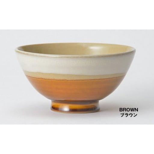 ふるさと納税 食器・グラス 茶碗 沖縄県 南風原町 KIBIJIRO WAN 陶器−やちむん− 2個セット M/ブラウン サイズM/ブラウン ×2個