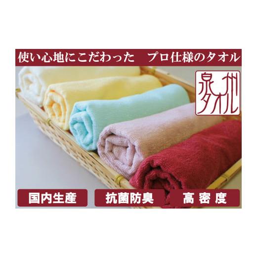 ふるさと納税 タオル・寝具 フェイスタオル 大阪府 阪南市 泉州タオル 無蛍光 抗菌 カラータオル 選べる1色 8枚入り 240匁 ( クリーム ) クリーム8枚