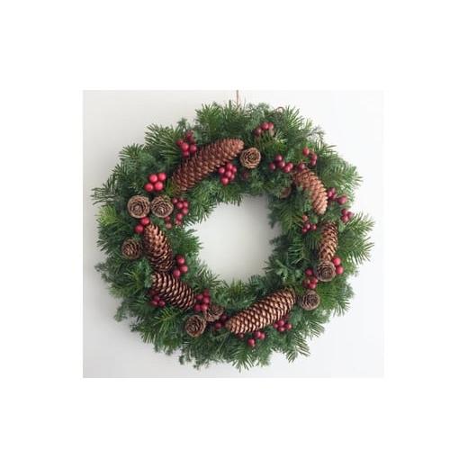 ふるさと納税 雑貨・日用品 花 北海道 岩見沢市 ギフト用 美流渡の森 フレッシュ・クリスマスリース 2 12248