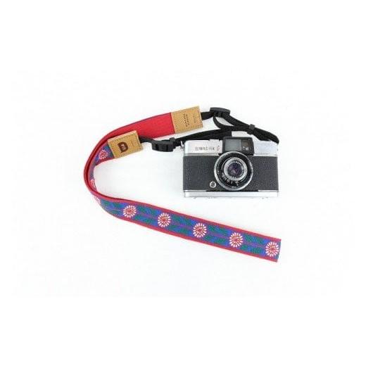 ふるさと納税 雑貨・日用品 福井県 坂井市 「オリボンカメラストラップ」 菊リボン(ブルー) A-3306_03 ブルー