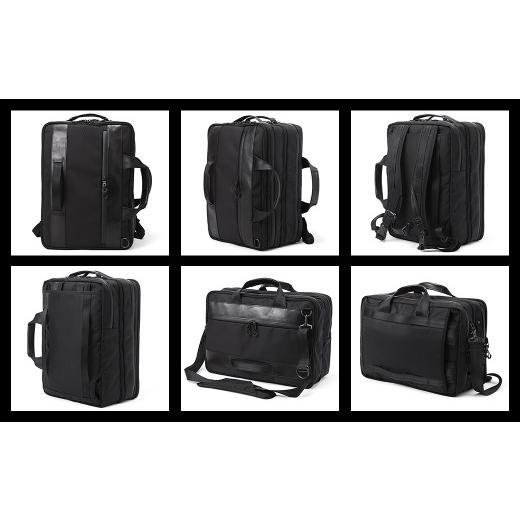 ふるさと納税 カバン リュック 兵庫県 豊岡市 豊岡鞄 ベルーフバゲージ Urban Commuter 2x3WAY BRIEF PACK HA（ブラック）／ beruf baggage バックパック ビジ…の画像