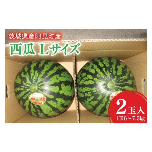 ふるさと納税 スイカ 茨城県 阿見町 茨城県産大玉すいか2玉(1玉6〜7.5kg)Lサイズ JA水郷つくば 先行予約 スイカ 西瓜 フルーツ 果物 くだもの 大玉 茨城県 …