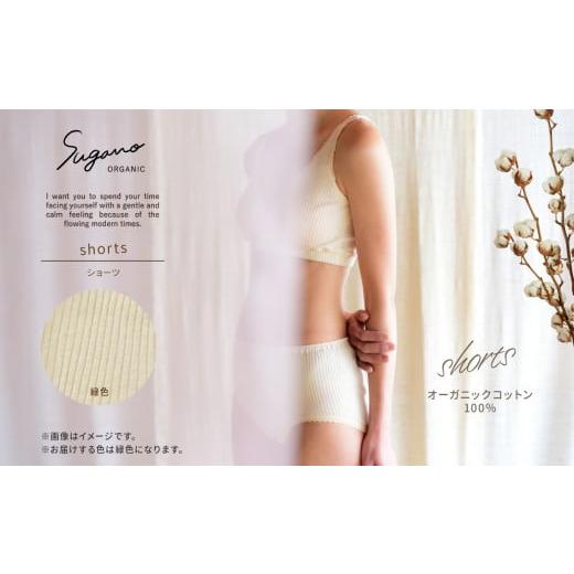 ふるさと納税 服 女 奈良県 御杖村 F02gM オーガニック 100% SuganoORGANIC ショーツ 緑 : M 綿 USAオーガニックコットン 100% | S M L オーガニック コット…