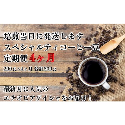 ふるさと納税 コーヒー コーヒー豆 岐阜県 大垣市 コーヒー豆定期便(4か月) 甘みたっぷりスペシャルティコーヒー 豆 豆のまま