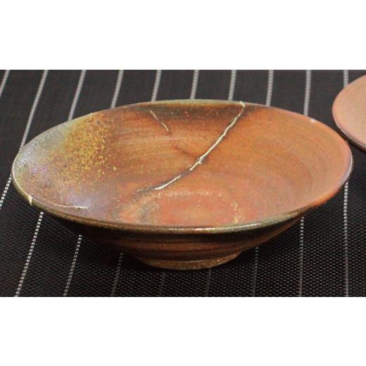 ふるさと納税 陶磁器・漆器・ガラス 鹿児島県 西之表市 種子島 伝統 陶房 六大 平鉢 NFN236 375pt ／／ 焼き物 重量感 釉薬未使用 中皿の画像