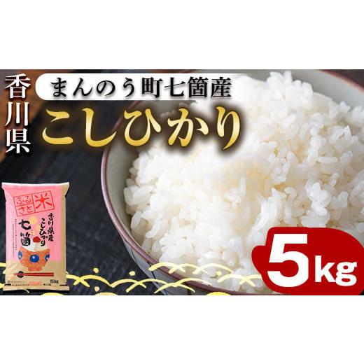 ふるさと納税 香川県 まんのう町 [令和5年産]まんのう町七箇産 コシヒカリ(5kg) [man031][香川県食糧事業協同組合]