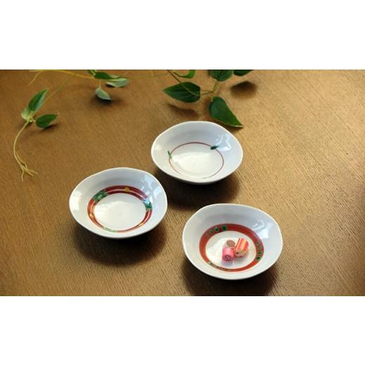 ふるさと納税 食器・グラス 小皿 佐賀県 伊万里市  伊万里焼 伊万里陶苑 絵替わり小皿3枚組 070-H961の画像