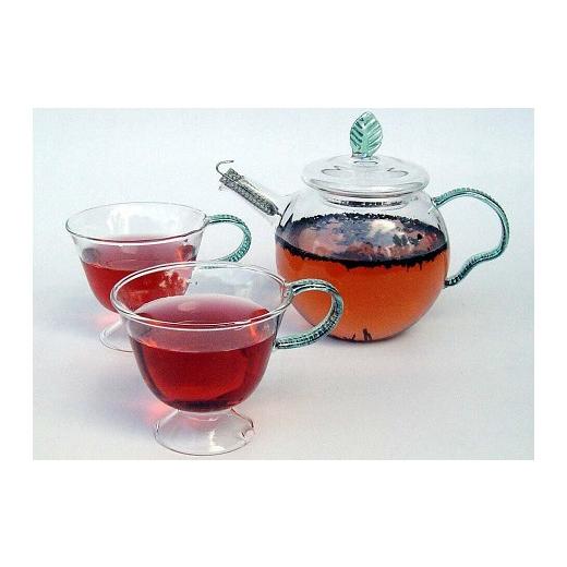 ふるさと納税 陶磁器・漆器・ガラス 新潟県 柏崎市 木の葉モチーフのティーポット・カップセット ZC380の画像