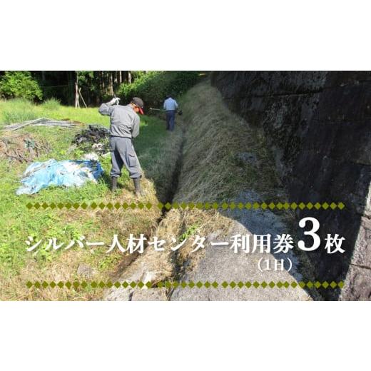 ふるさと納税 奈良県 吉野町 シルバー人材センター利用券3枚(1日)