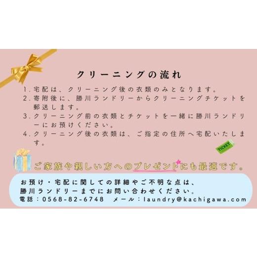 ふるさと納税 ファッション 愛知県 春日井市 宅配クリーニング　春日井品質（20点コース）の画像