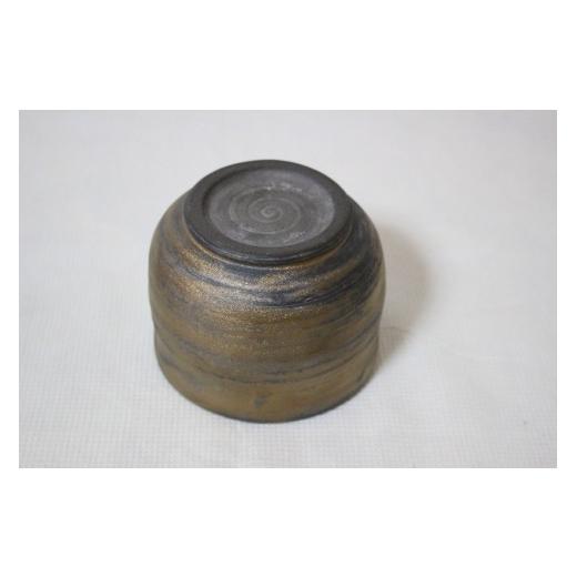 ふるさと納税 食器・グラス 茶碗 福岡県 行橋市 AI-031(2) ブロンズ釉・筒茶碗（銘：黄昏）Ｂ AI-031(2) ブロンズ釉・筒茶碗（銘：黄昏）Ｂの画像
