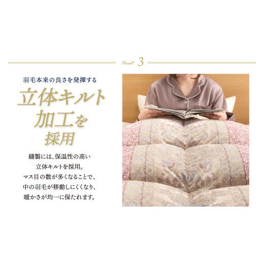 ふるさと納税 タオル・寝具 掛け布団 福岡県 福智町 Y34-01 羽毛肌ふとん(シングル・ピンク) DL001PIS レビューキャンペーン開催の画像