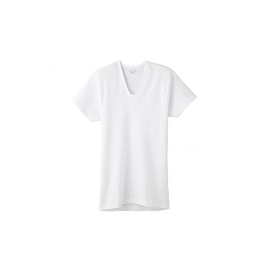 ふるさと納税 服 男 山形県 寒河江市 グンゼ 快適工房 半袖肌着 男性用 U首 ホワイト Lサイズ(3枚セット) 012-H-GZ001-UL U首/Lサイズ