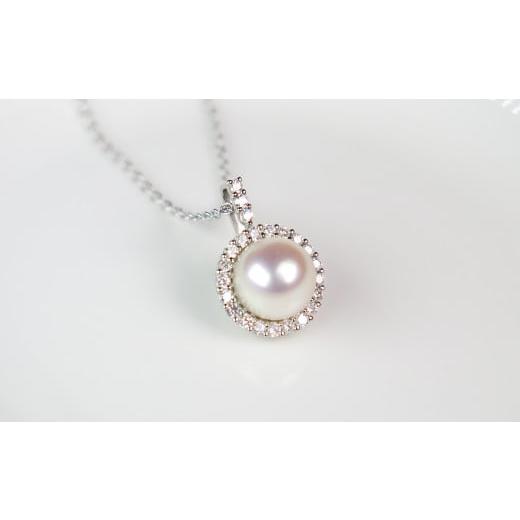 ふるさと納税 ネックレス 三重県 志摩市 煌びやかな あこや真珠9mmペンダント( PT900 ) / 伊勢志摩 伊勢 志摩 英虞湾 真珠 アコヤ真珠 本真珠 パール ネック…