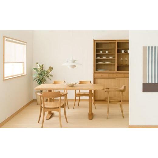 ふるさと納税 家具 岐阜県 高山市  飛騨の家具 クレセント CRESCENT アームチェア (ホワイトオーク)（SG261A）| 高山 家具 イス チェア 椅子 いす ダイニング …の画像