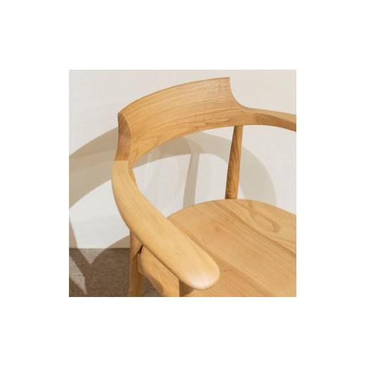 ふるさと納税 家具 岐阜県 高山市  飛騨の家具 クレセント CRESCENT アームチェア (国産クリ)（SG261AC）| 椅子 チェア ダイニングチェア 椅子 人気 おすすめ …の画像