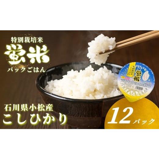 ふるさと納税 米 コシヒカリ 石川県 小松市 『蛍米』 パックごはん180g×12個入り 特別栽培米こしひかり パックご飯 パックライス コシヒカリ 12食 石川県 小…