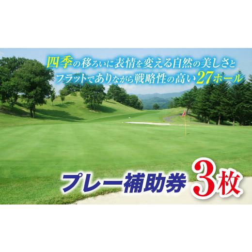 ふるさと納税 福島県 伊達市 パーシモンカントリークラブ プレー補助券3枚分 F20C-092