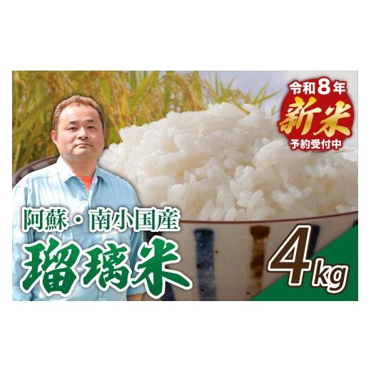ふるさと納税 米 熊本県 南小国町 予約受付 令和8年産・新米 瑠璃米 4kg 予約 新米 令和8年産 南小国産 米 白米 精米 2kg 2袋 お米 ご飯 産地直送 ?村農園 熊…