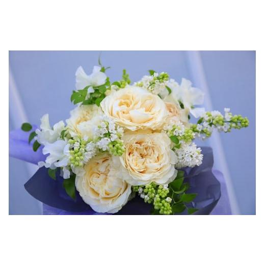 ふるさと納税 花・苗木 花束 滋賀県 守山市 Flower Bouquet（バラのブーケ）20本 オレンジ系 AN-0003-06 オレンジ系の画像