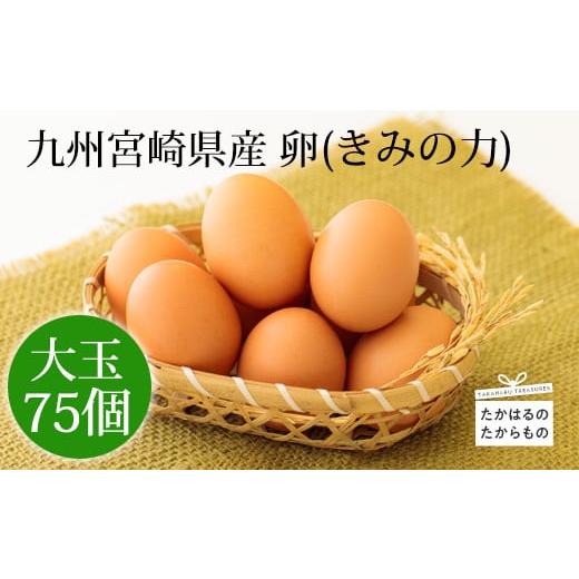 ふるさと納税 宮崎県 高原町 宮崎県産の新鮮たまご『きみの力(チカラ)』75個Lサイズの赤卵 ミネラルたっぷりのカキガラや上質な飼料ですくすく育った鶏の卵は…