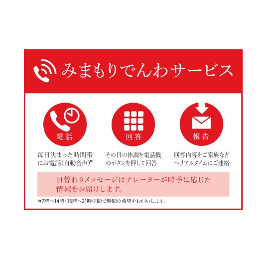 ふるさと納税 北海道 北見市 郵便局のみまもりサービス「みまもりでんわサービス」 12カ月間 固定電話コース ( 代行 高齢者 見守り 北見市 )【118-0006】｜furusatochoice｜03